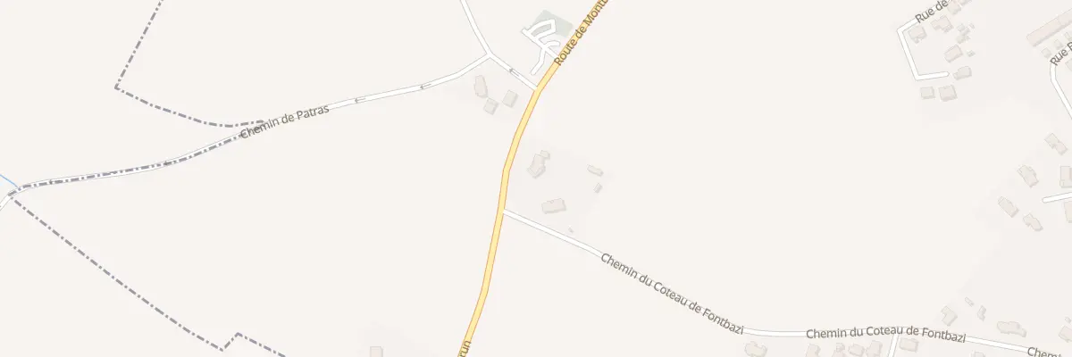 Plan du 17 Rte de Montbrun à Donneville