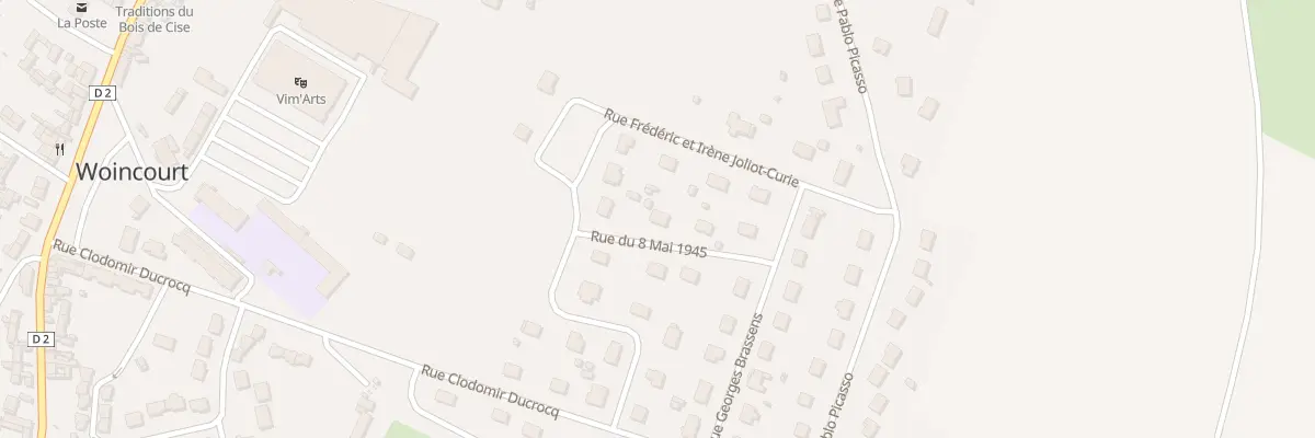 Plan du 4 Rue du Huit Mai 1945 à Woincourt