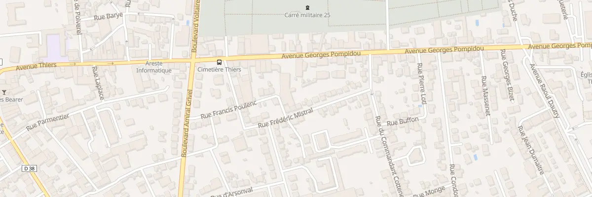 Plan du 17 Rue Frederic Mistral à Brive-la-Gaillarde
