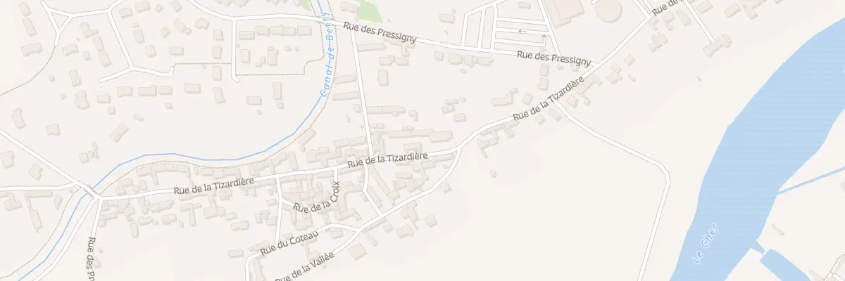 Plan du 40 Rue de la Tizardière à Selles-sur-Cher