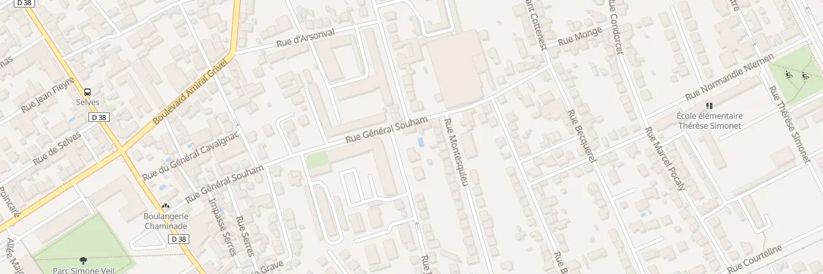 Plan du 48 Rue Gal Souham à Brive-la-Gaillarde