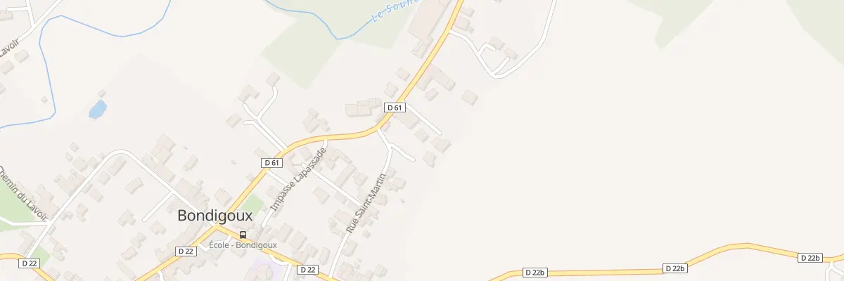 Plan du 200 Rue Saint Martin à Bondigoux