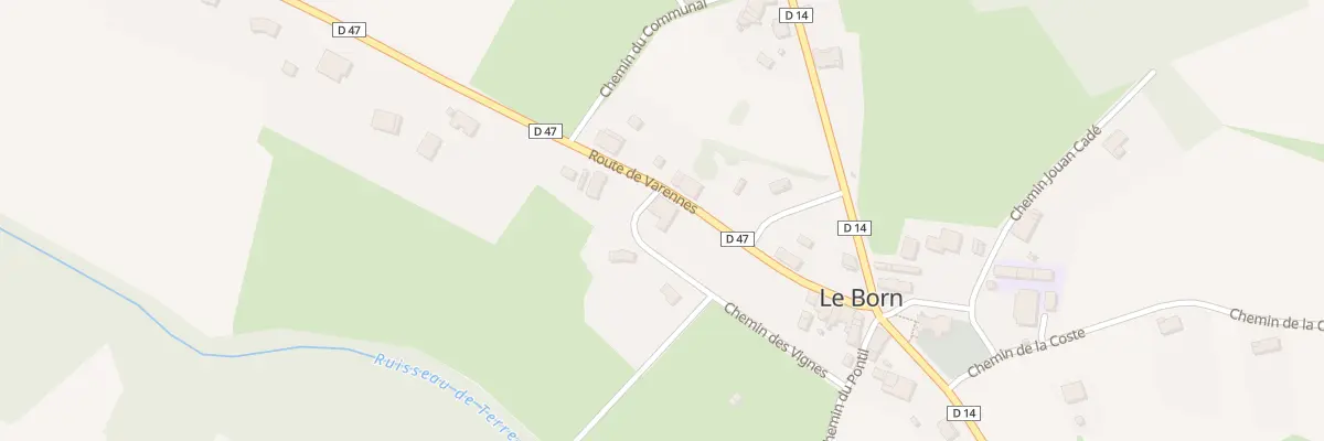 Plan du 167 Rte de Varennes au Born