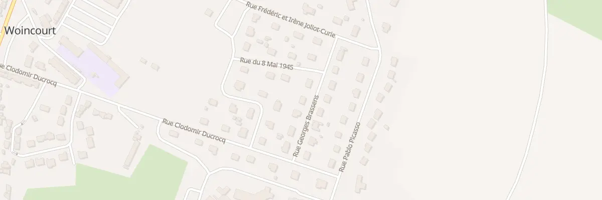 Plan du 6 Rue Georges Brassens à Woincourt