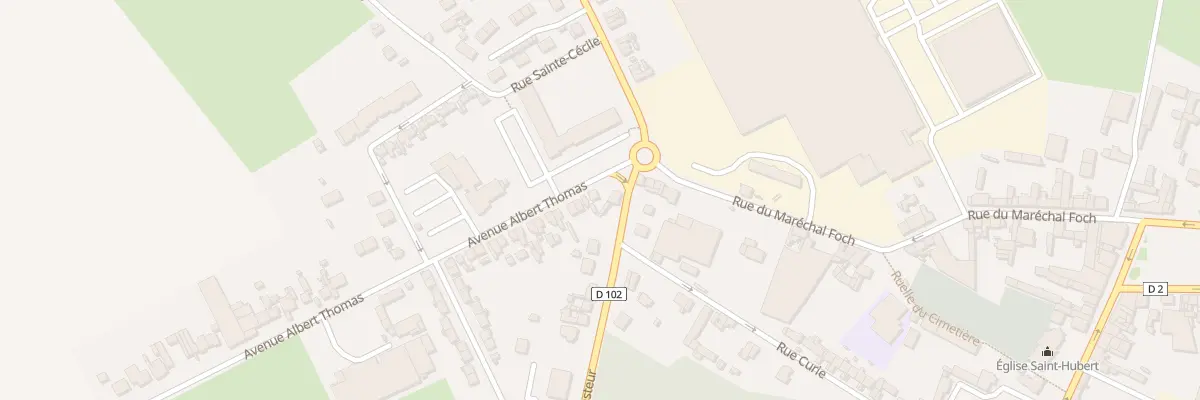 Plan du 1 Av Albert Thomas à Friville-Escarbotin