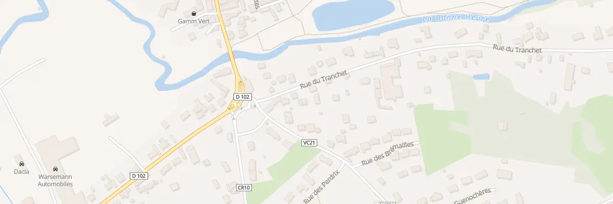 Plan du 76 Rue du Tranchet à Bracieux