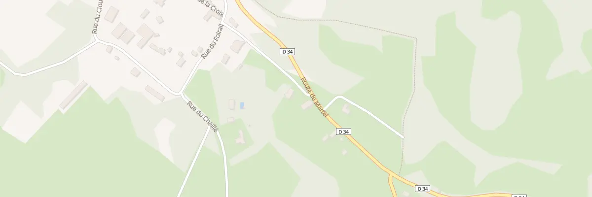 Plan du 431 Rte de Martel à Cuzance