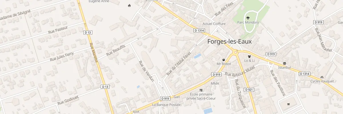 Plan du 20B Rue Abbe Ferret à Forges-les-Eaux