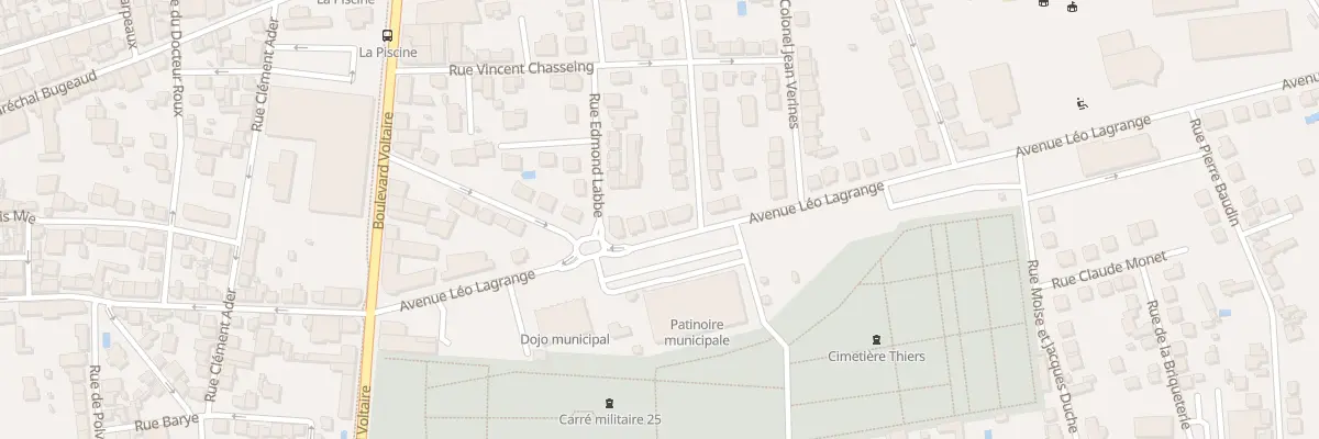 Plan du 21 Av Leo Lagrange à Brive-la-Gaillarde