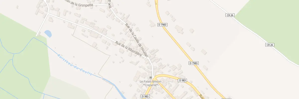 Plan du 9002 Rue de la Cavée de Houdan à Coulombs