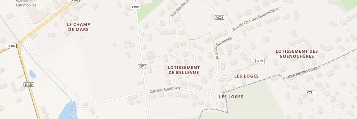 Plan du 6 Imp des Écureuils à Bracieux