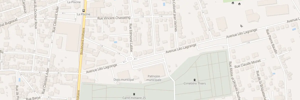 Plan du 23 Av Leo Lagrange à Brive-la-Gaillarde