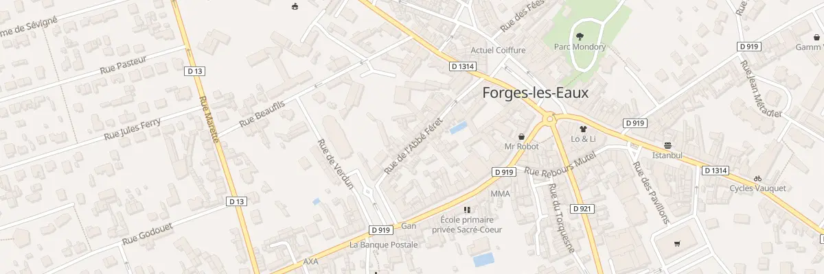 Plan du 20 Rue Abbe Ferret à Forges-les-Eaux
