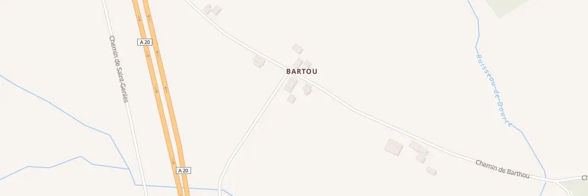 Plan du 972 Che de Barthou à Montalzat