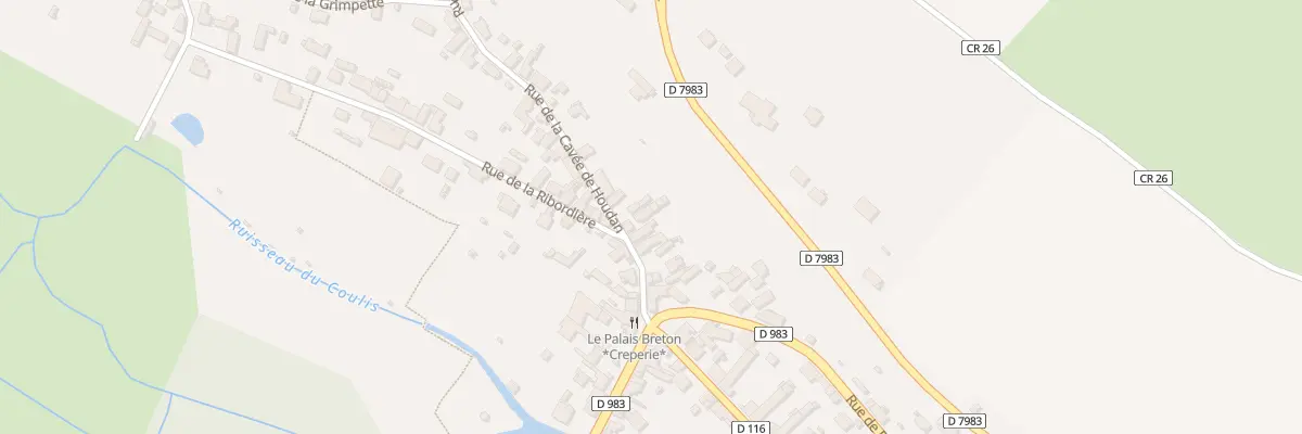 Plan du 12 Rue de la Cavée de Houdan à Coulombs