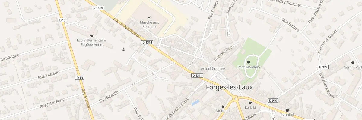 Plan du 22 Rue de Neufchâtel à Forges-les-Eaux