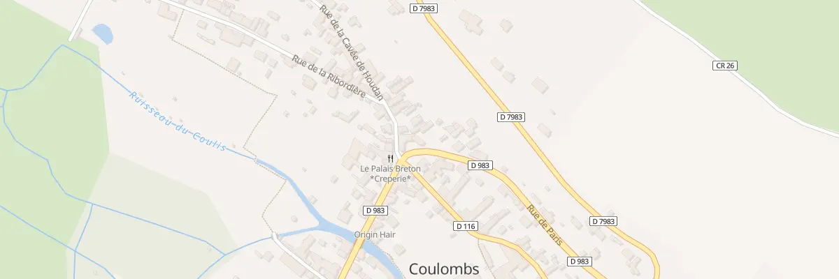 Plan du 3 Rue de Paris à Coulombs