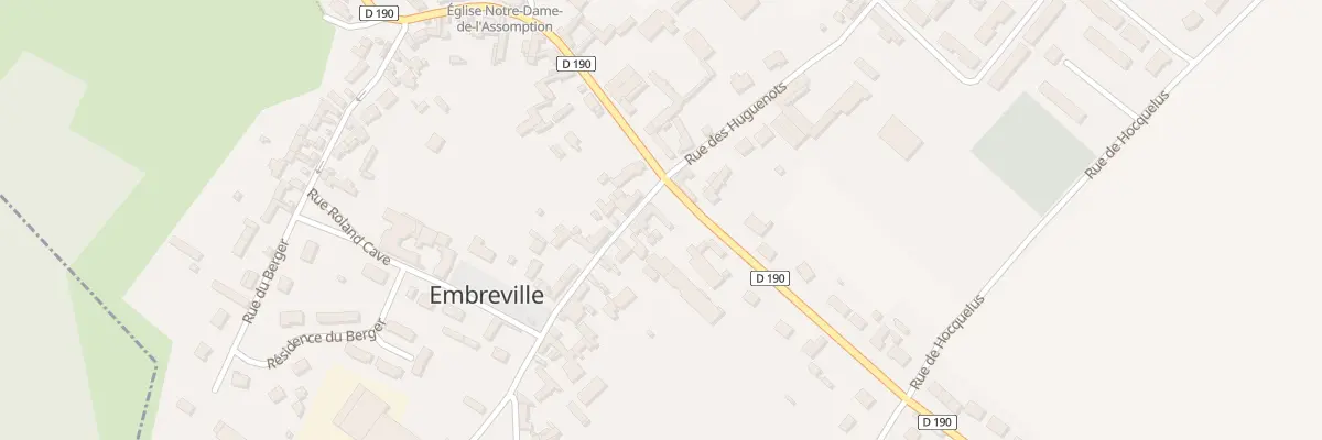 Plan du 1 Rue Charles de Gaulle à Embreville
