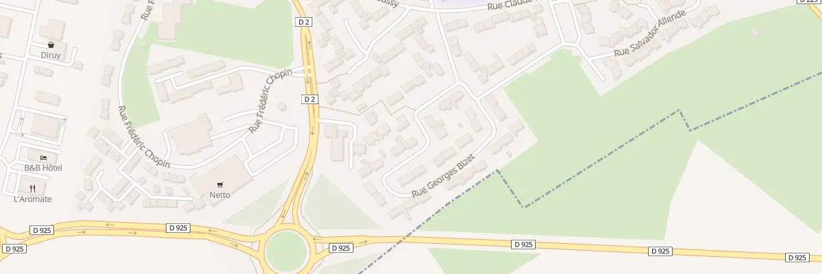 Plan du 10 Rue Georges Bizet à Friville-Escarbotin