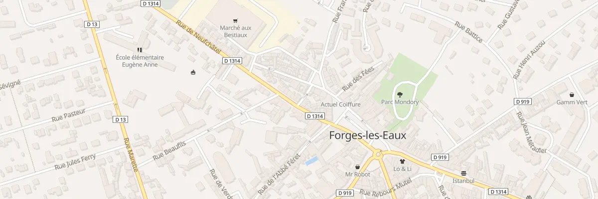 Plan du 14 Rue de Neufchâtel à Forges-les-Eaux