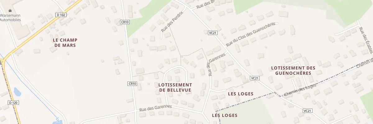 Plan du 13 Imp des Écureuils à Bracieux
