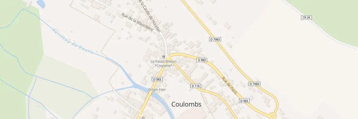Plan du 1 Rue de Chandelles à Coulombs