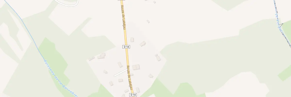 Plan du 568 Labejeau au Born