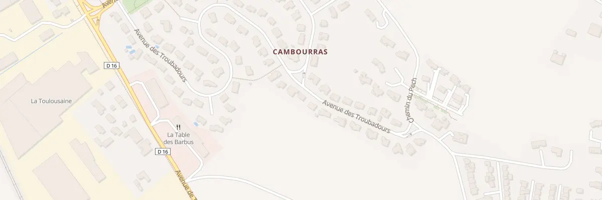 Plan du 54 Av des Troubadours à Escalquens