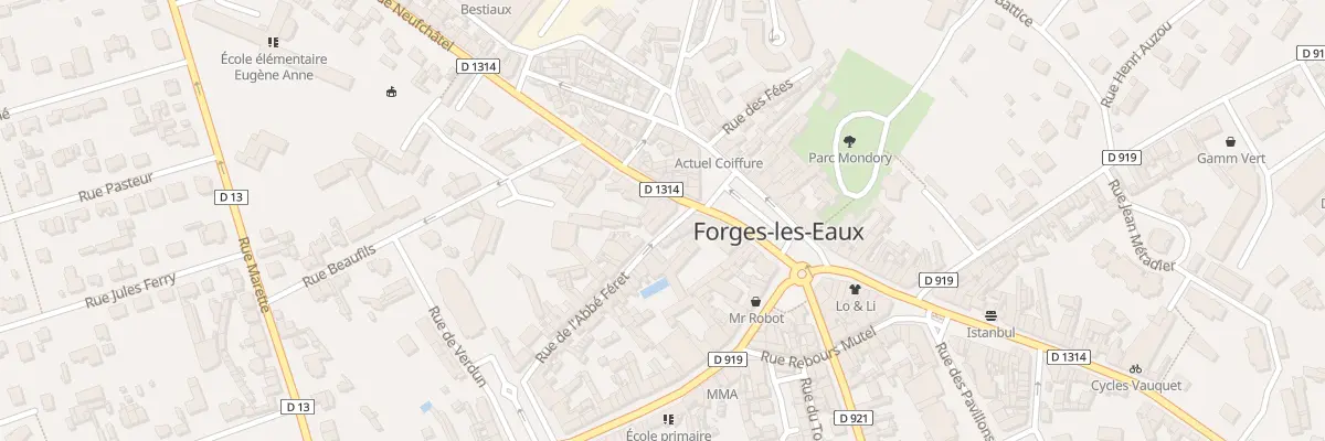 Plan du 1 Rue de Neufchâtel à Forges-les-Eaux