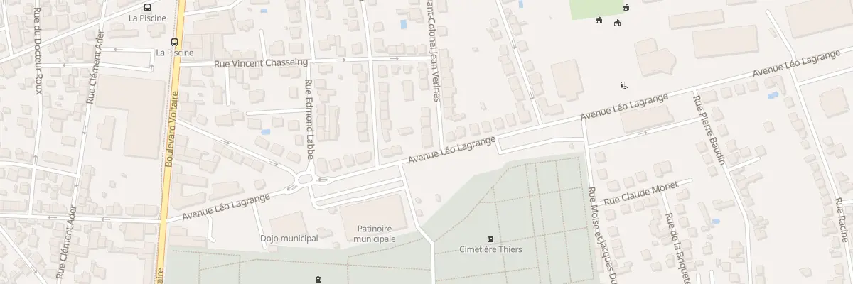 Plan du 29 Av Leo Lagrange à Brive-la-Gaillarde
