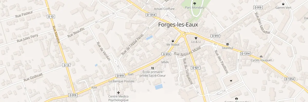 Plan du 20 Rue de la Republique à Forges-les-Eaux