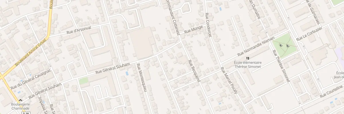 Plan du 74 Rue Gal Souham à Brive-la-Gaillarde