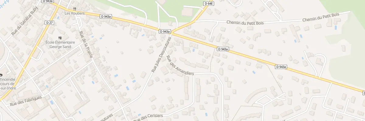 Plan du 1T Rue des Amandiers à Villedieu-sur-Indre