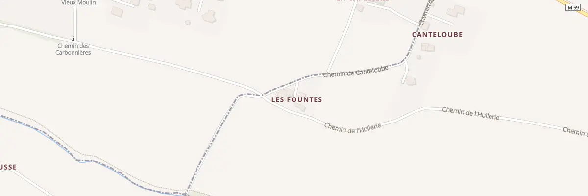 Plan du 32 Les Pountos à Mondouzil