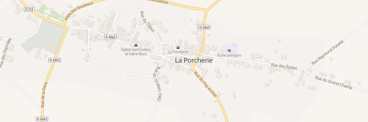 Plan du 1 Rue du Presbytère à La Porcherie