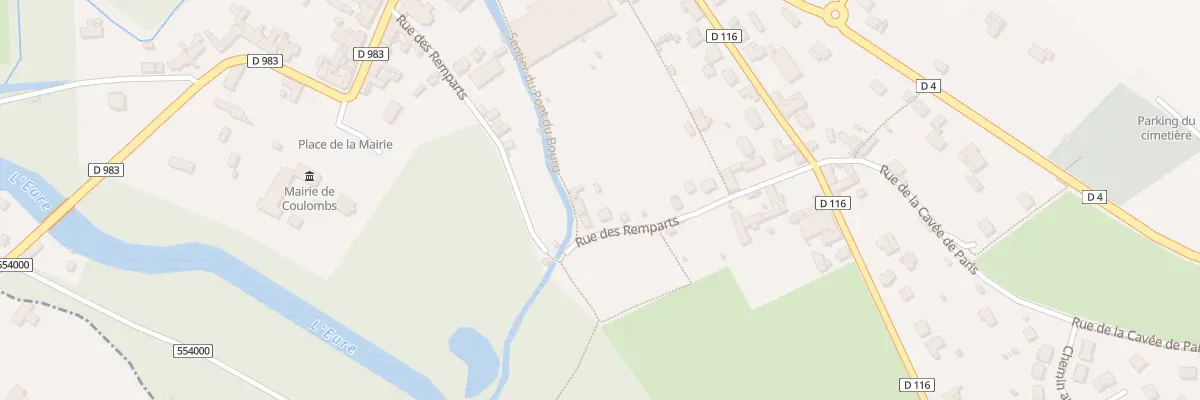 Plan du 21 Rue des Remparts à Coulombs
