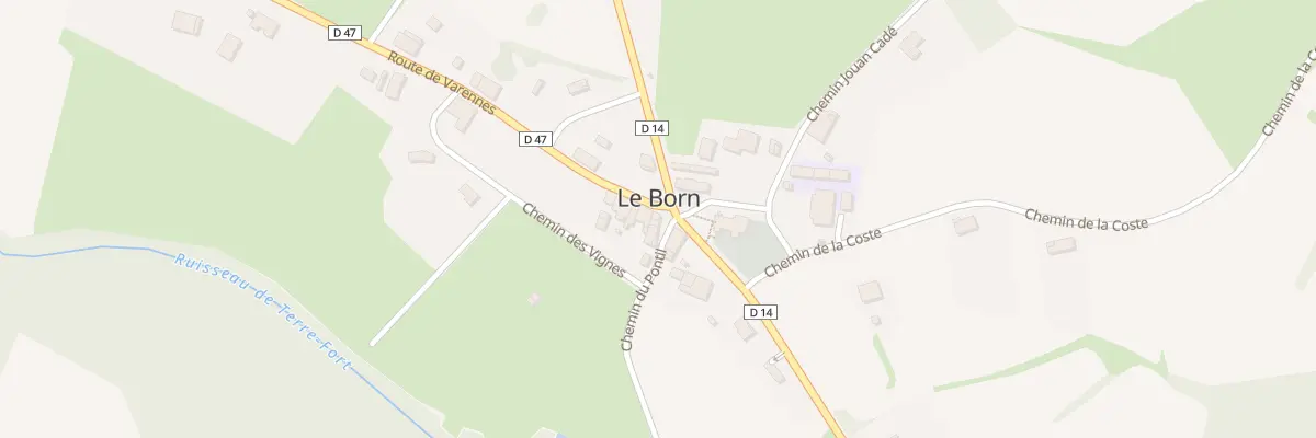 Plan du 7B Rte de Varennes au Born