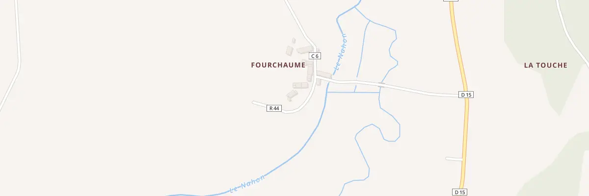 Plan du 7 Fourchaume à Veuil