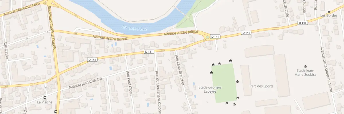 Plan du 4 Rue Leon Branchet à Brive-la-Gaillarde