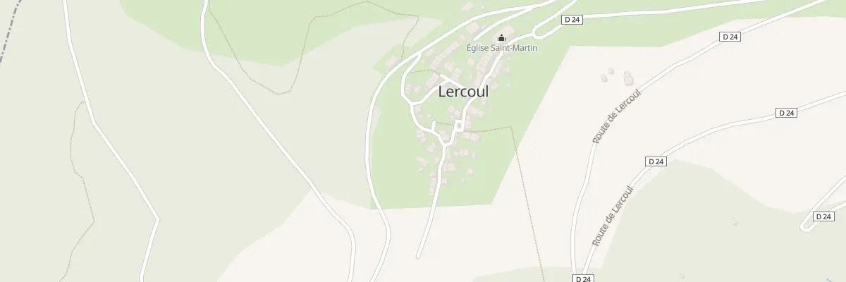 Plan du 48 Le Village à Lercoul
