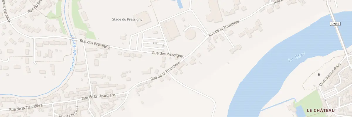 Plan du 28 Rue de la Tizardière à Selles-sur-Cher