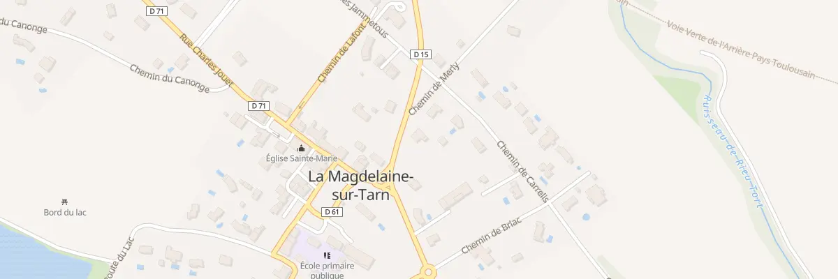 Plan du 513 Rte de Toulouse à La Magdelaine-sur-Tarn