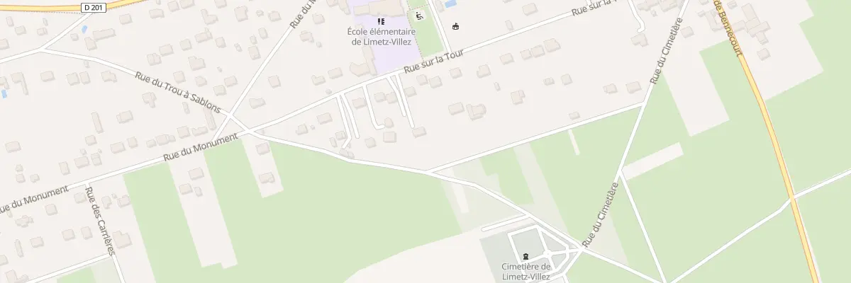 Plan du 8T Rue sur la Tour à Limetz-Villez