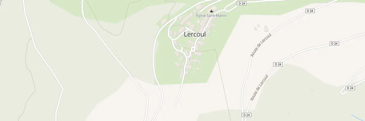 Plan du 8 Le Village à Lercoul