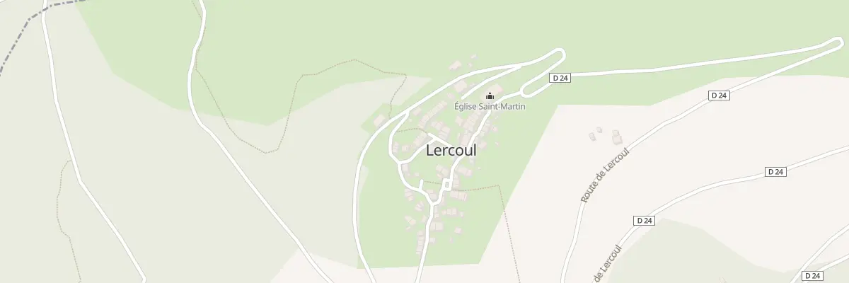 Plan du 61 Le Village à Lercoul
