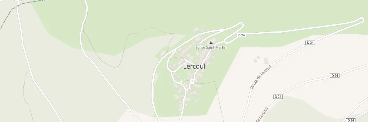 Plan du 43 Le Village à Lercoul