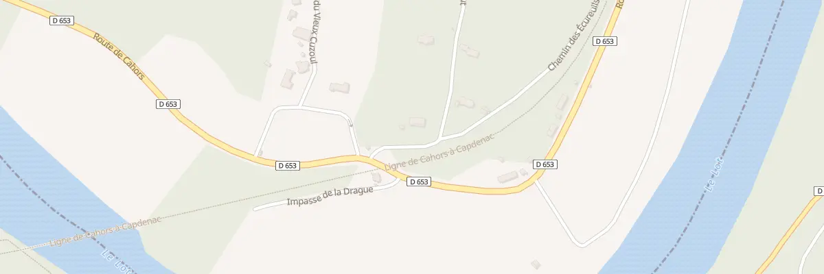 Plan du 5255 Le Cuzoul à Saint Géry-Vers