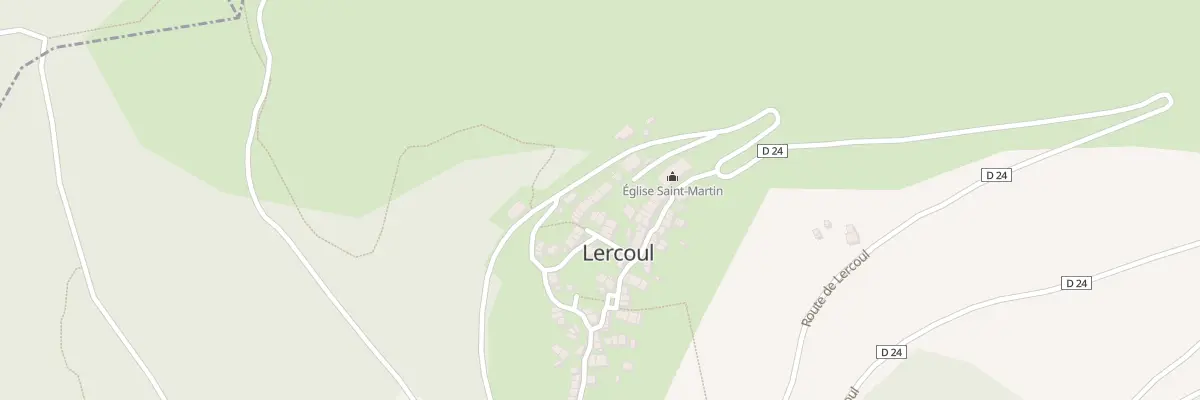 Plan du 38 Le Village à Lercoul