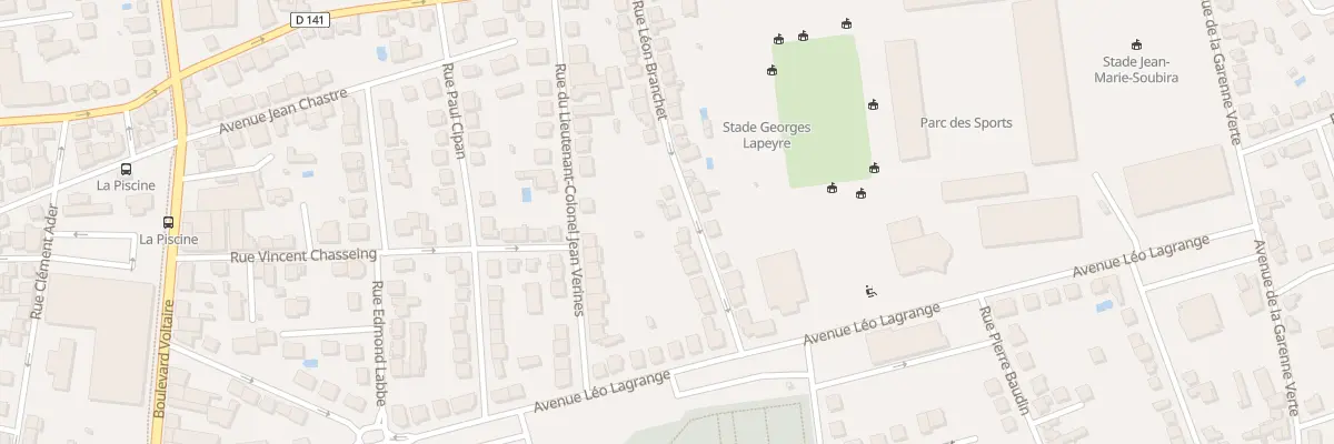 Plan du 32 Rue Leon Branchet à Brive-la-Gaillarde