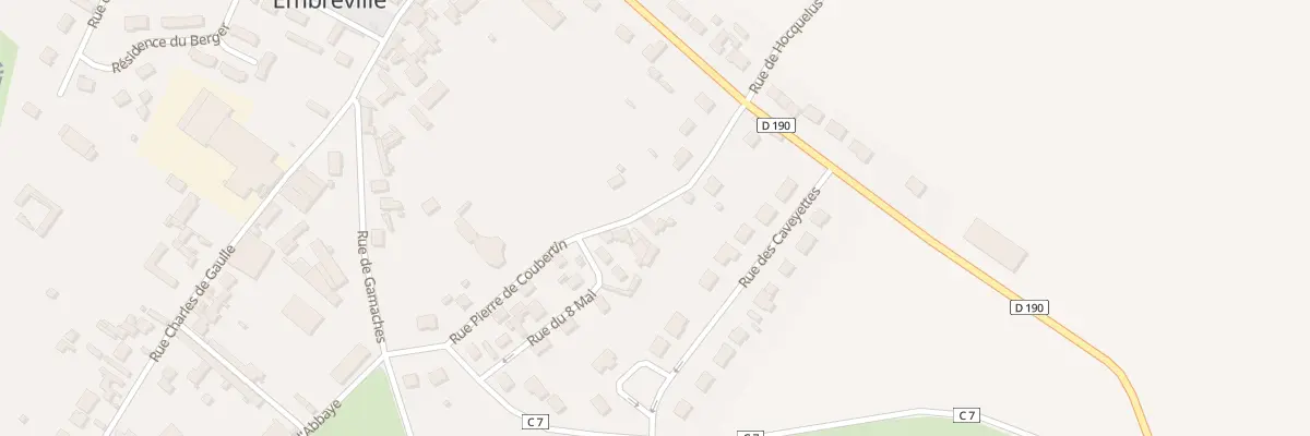 Plan du 16 Rue Pierre de Coubertin à Embreville